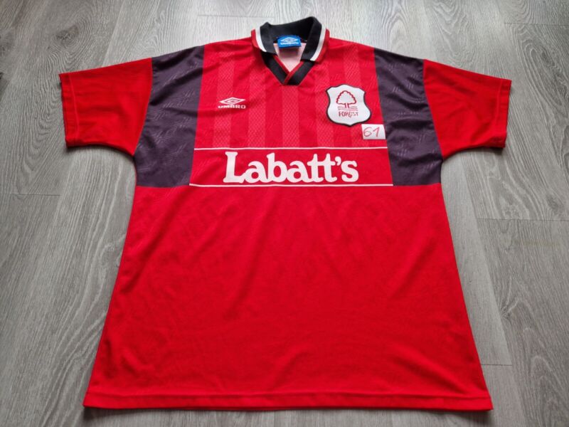 Mens Umbro Nottingham Forest Home football shirt 1994 - 1996 Size L for sale on Ebay