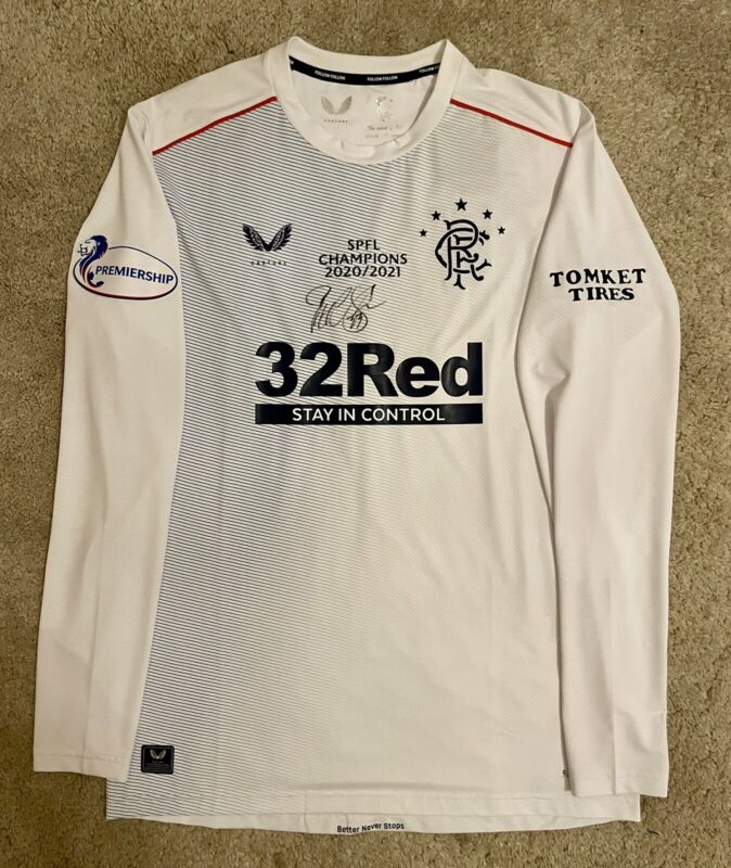 Rangers 20/21 Home Pro Goalkeeper Shirt McLaughlin 33 for sale on Ebay