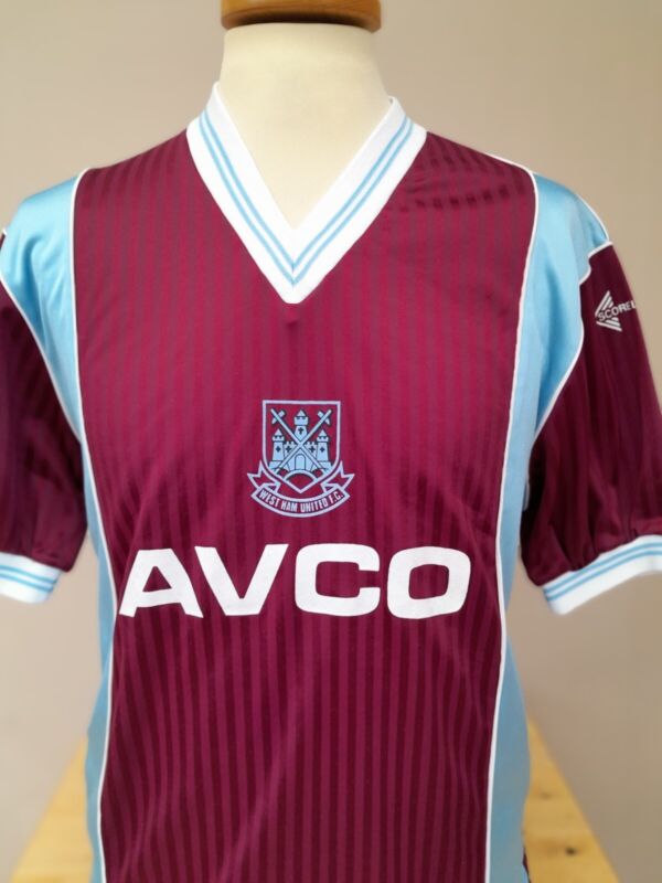 Rare Original West Ham United Shirt 1987 Scoreline Mens Large + Superb  for sale on Ebay