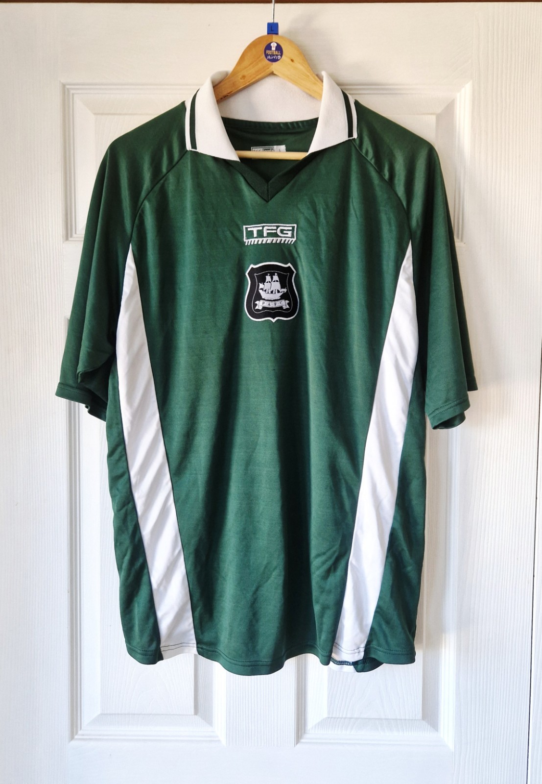PLYMOUTH ARGYLE VINTAGE HOME FOOTBALL SHIRT 03/04 - ADULT LARGE - PLAYER ISSUE for sale on Ebay