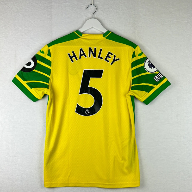 Norwich City 2021/2022 Match Worn/ Issued Home Shirt - Hanley 5 for sale on Ebay