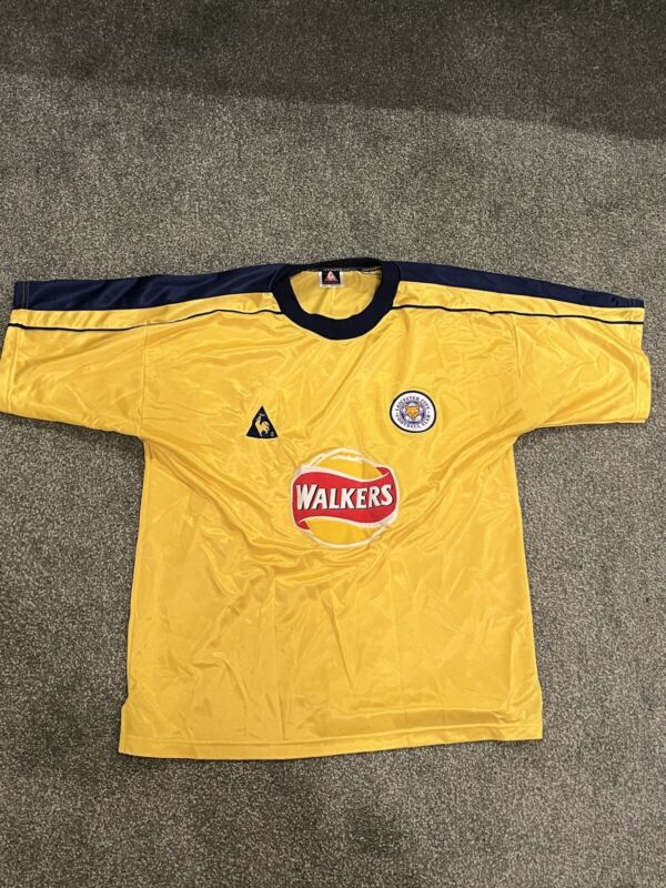 Rare Leicester City Third Yellow Shirt 1999-2001 for sale on Ebay