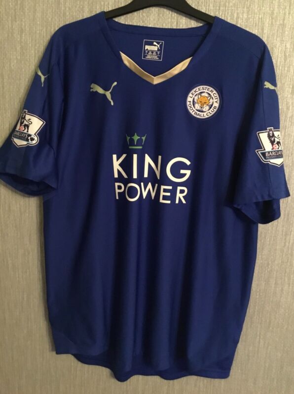 Genuine Leicester City 2015/16 Champions Season Shirt Size Large Puma for sale on Ebay