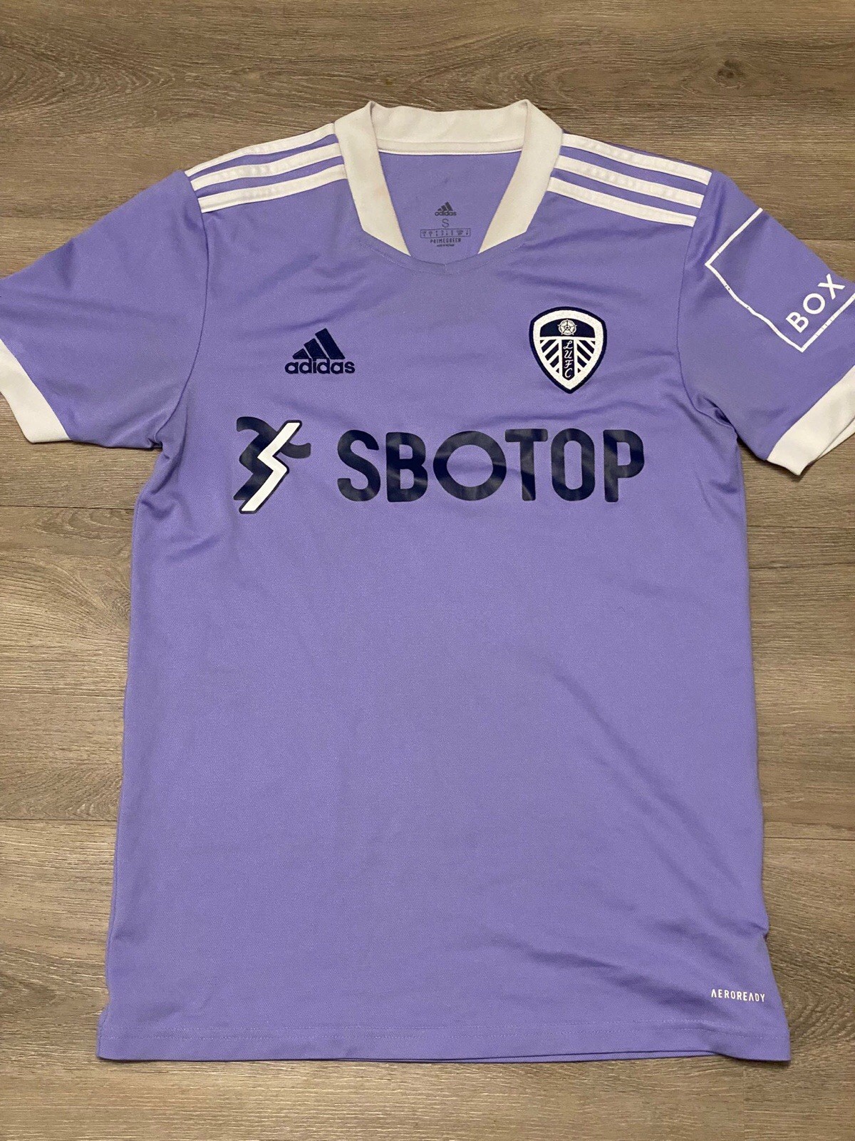 Original Leeds United 21/22 Lilac 3rd Shirt Adidas S for sale on Ebay