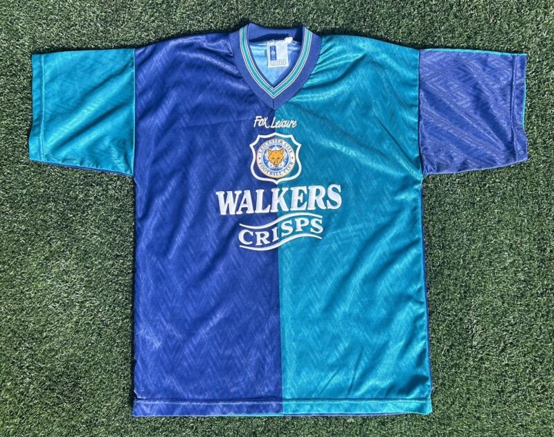 LEICESTER CITY 1995/1996 THIRD FOOTBALL SHIRT JERSEY SIZE M ADULT for sale on Ebay
