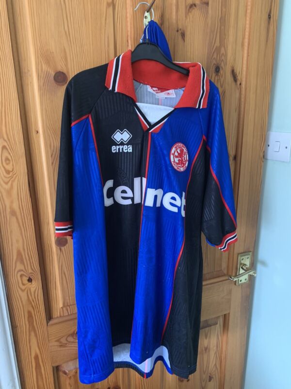 1995/1996 Middlesbrough football club away shirt brand errea size XL for sale on Ebay