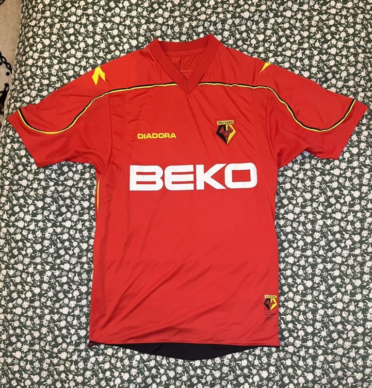 Watford FC Football Shirt- Diadora Small for sale on Ebay