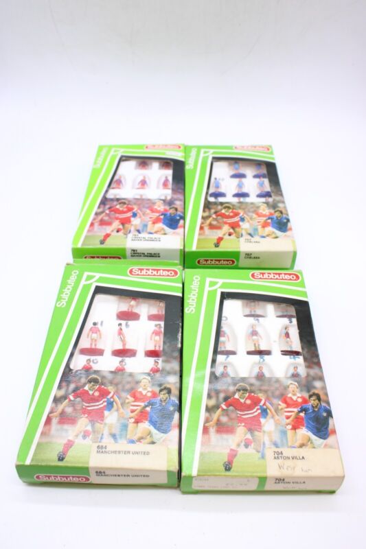 F x5 Vintage Boxed Subbuteo Team Players Inc. Coventry, Norwich City etc for sale on Ebay