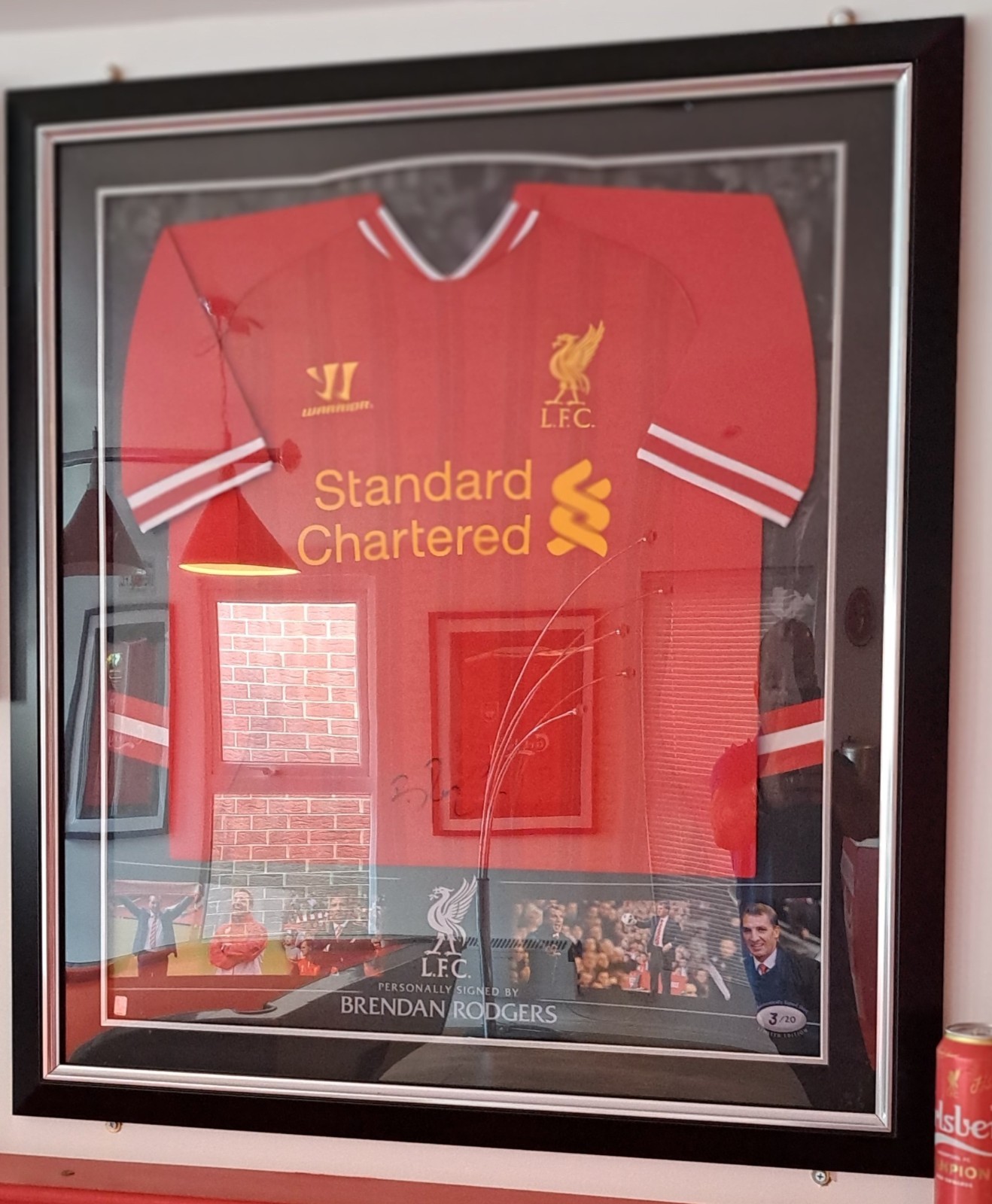 Hand Signed Brendan Rodgers Liverpool for sale on Ebay