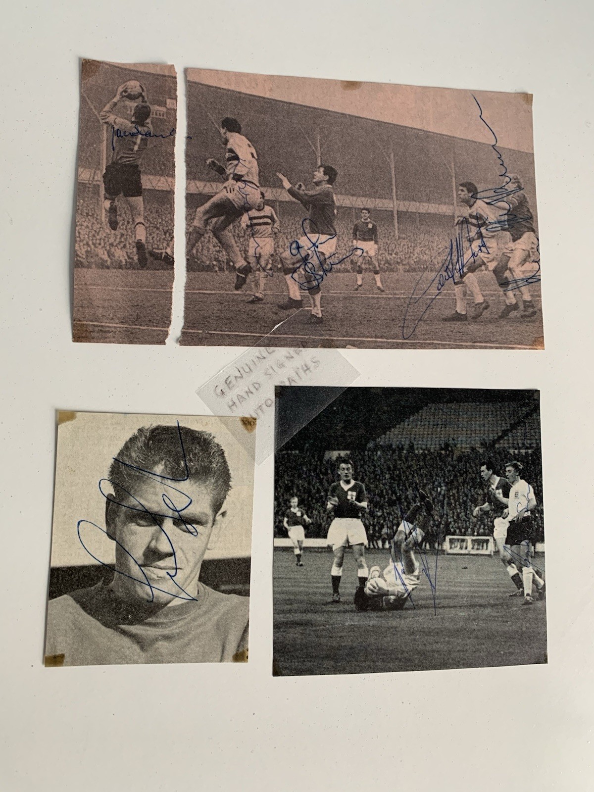 WEST HAM UNITED FC 3 HAND SIGNED B & W  PHOTOS OF PLAYERS FROM THE 1960'S for sale on Ebay