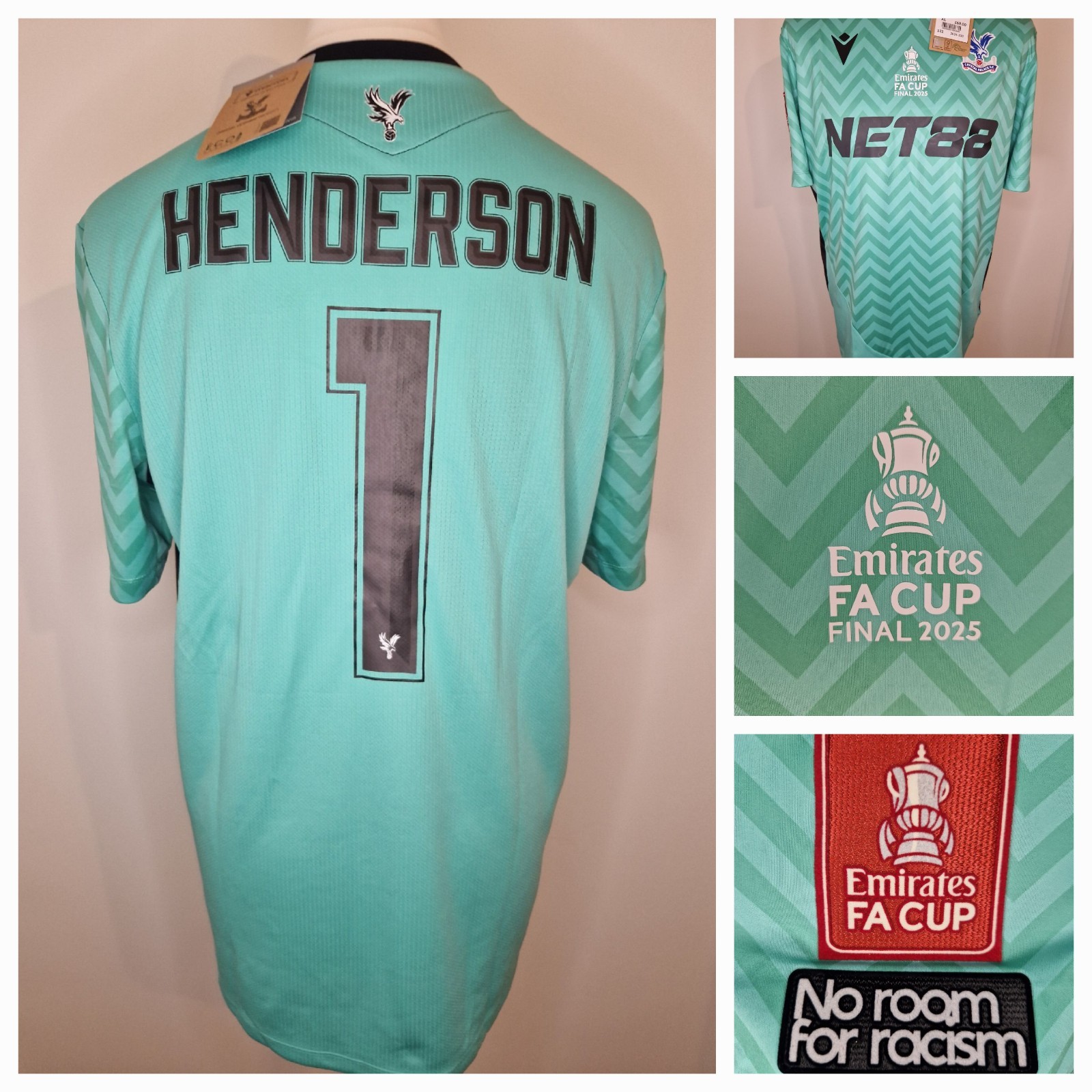 BNWT Macron Crystal Palace 2024/2025 FA Cup Goalkeeper Football Shirt Men's XL for sale on Ebay