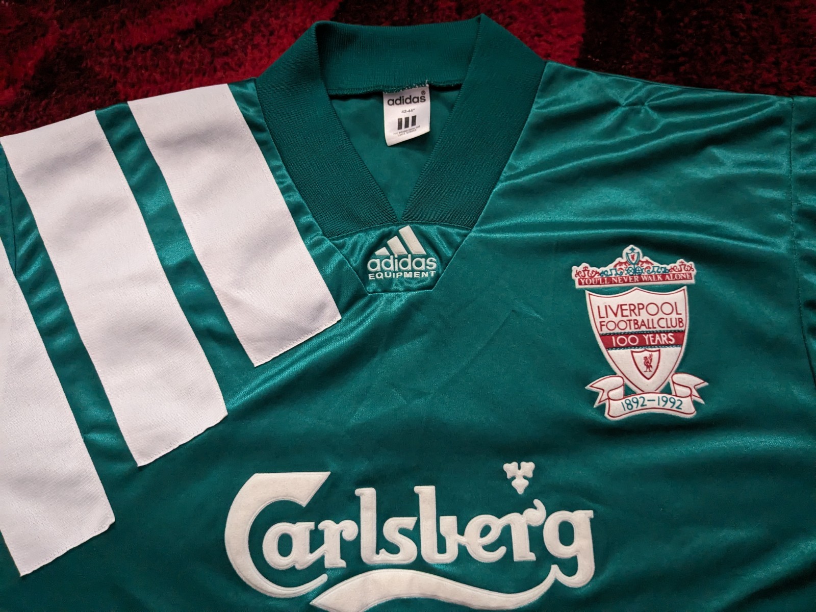 Liverpool football shirt 1992-1993 Away . Good condition.  An original lovely sh for sale on Ebay