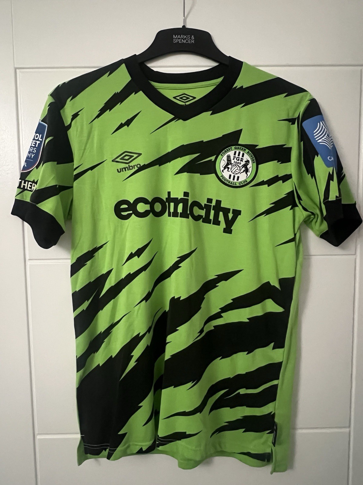 Forest Green Rovers - Match Worn Shirt 2023/24 EFL Trophy - Fankaty Dabo for sale on Ebay