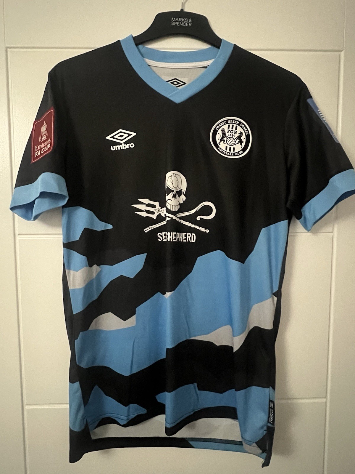 Forest Green Rovers - Match Worn Shirt 2023/24 FA Cup - Jamie Robson for sale on Ebay