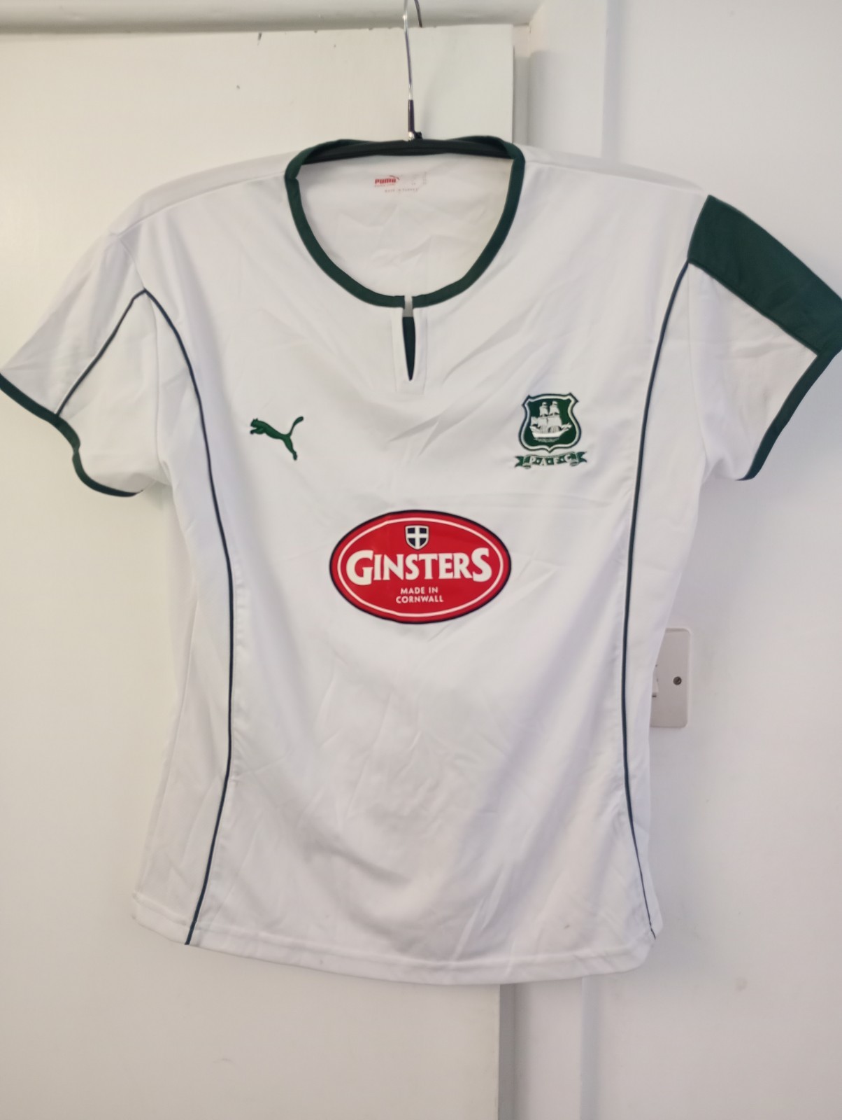 WOMEN'S PLYMOUTH ARGYLE AWAY 2005-06 FOOTBALL SHIRT BY PUMA SIZE 12 for sale on Ebay