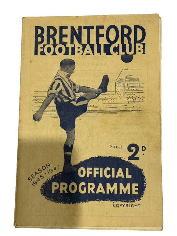 BRENTFORD V LEEDS UNITED 30/11/1946 for sale on Ebay
