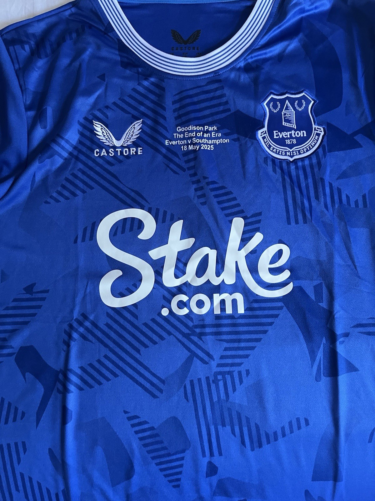 Final home Everton shirt at Goodison  Park 24/25Home Shirt xxl  for sale on Ebay