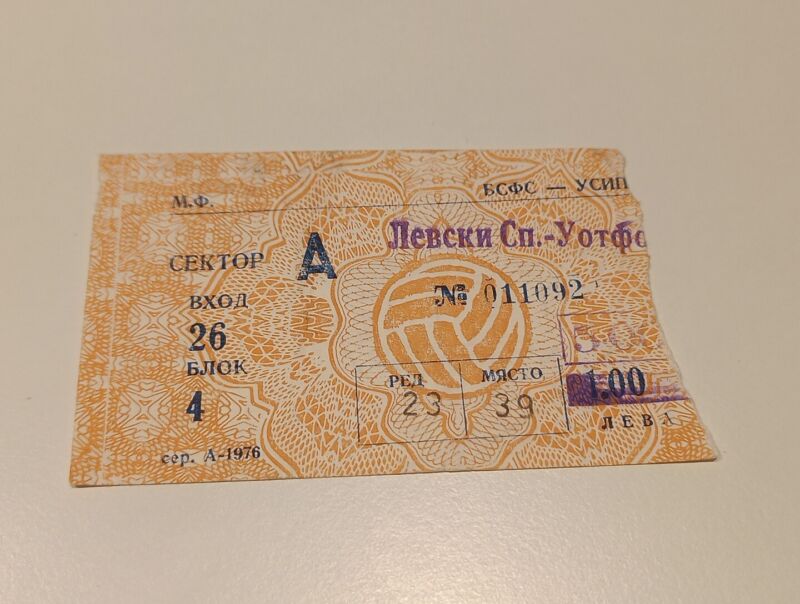TICKET COLLECTORS LEVSKI SOFIA BULGARIA - WATFORD FC EUROPEAN CUP 1983 for sale on Ebay