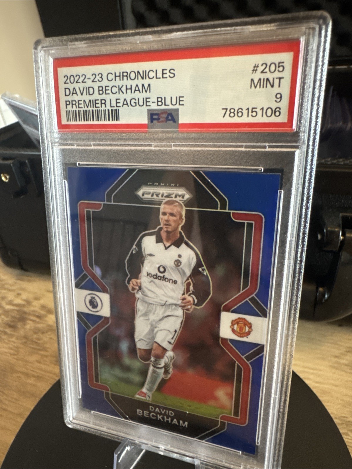 David Beckham Manchester United Chronicles Blue PSA Mint 9 Premier League 22/23 for sale on Ebay