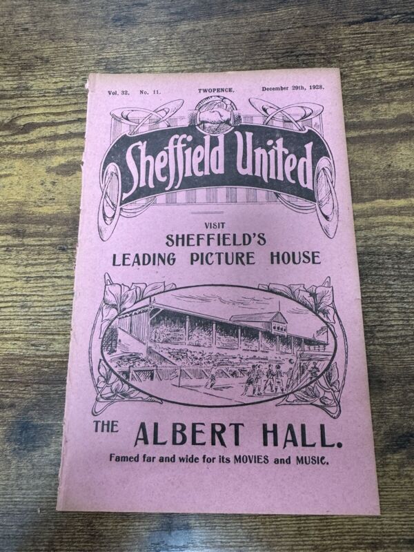 1928/29 Sheffield United V WEST HAM UNITED    Football Programme for sale on Ebay