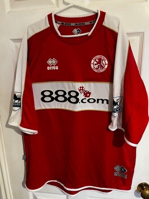 Robert Huth Middlesbrough FC No.14 Actual First Team Shirt XXL for sale on Ebay