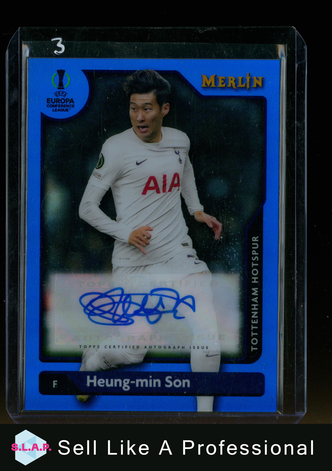 HEUNG-MIN SON TOPPS /75 A-HS 2022 MERLIN CONFERENCE LEAGUE TOTTENHAM ENG AUTO for sale on Ebay