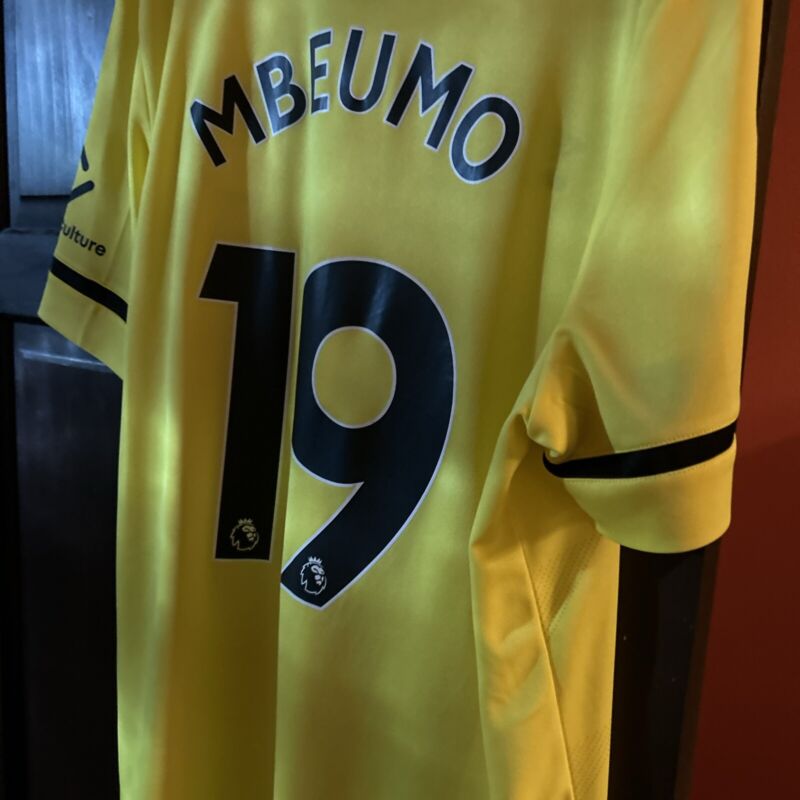 BRENTFORD FC OFFICIAL UMBRO 2020/21 BRYAN MBEUMO 19 WITH PREMIER LEAGUE PATCH Xl for sale on Ebay