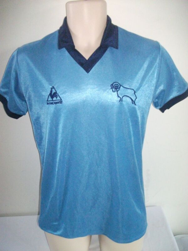 DERBY COUNTY Template 1980 Le Coq Sportif Football Shirt S  for sale on Ebay