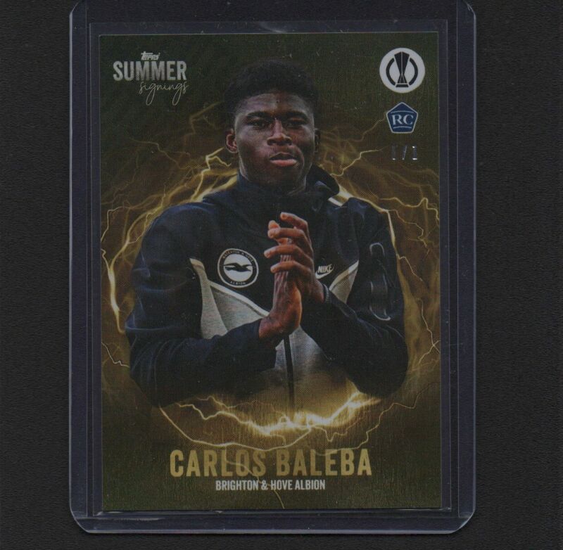 2023-24 Topps Summer Signings Rookie Carlos Baleba Brighton & Hove Albion 1/1 for sale on Ebay