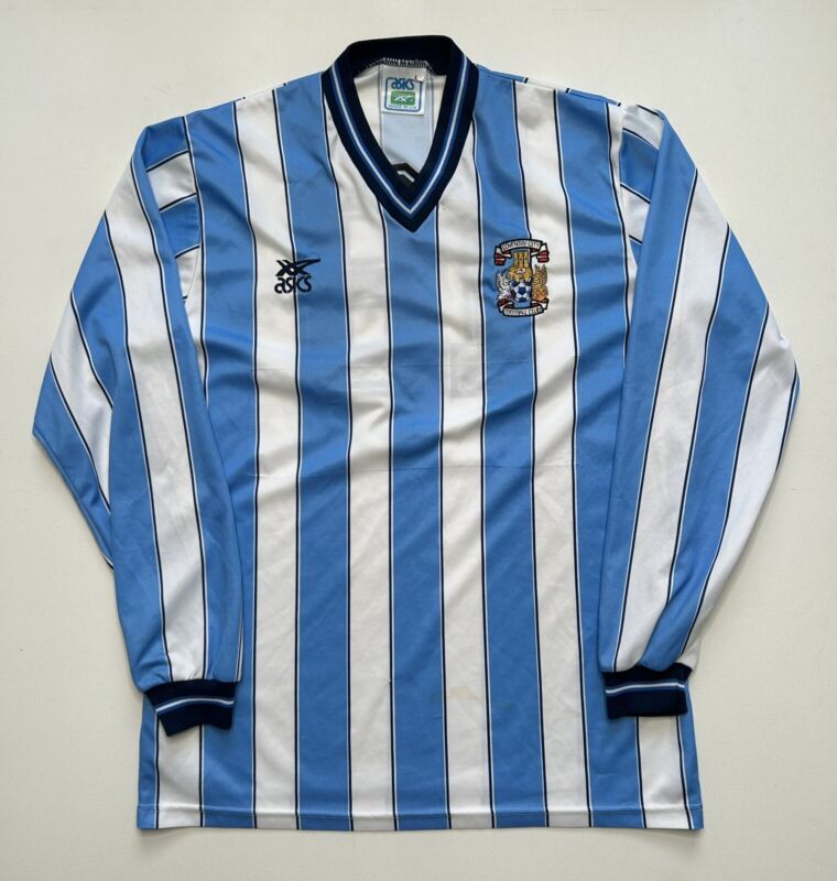ORIGINAL MATCHWORN COVENTRY CITY 1989/91 Home Football Shirt LARGE ASICS 18 VGC for sale on Ebay