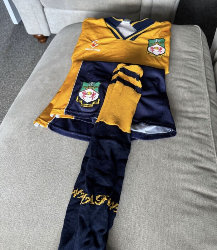 XL Wrexham AFC 98-99 FULL KIT Vintage Away Jersey Shirt for sale on Ebay