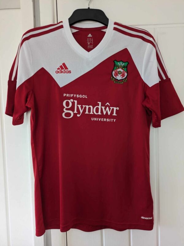 Wrexham AFC Home Shirt 2013/14 Adidas Size M Welcome to Wrexham for sale on Ebay