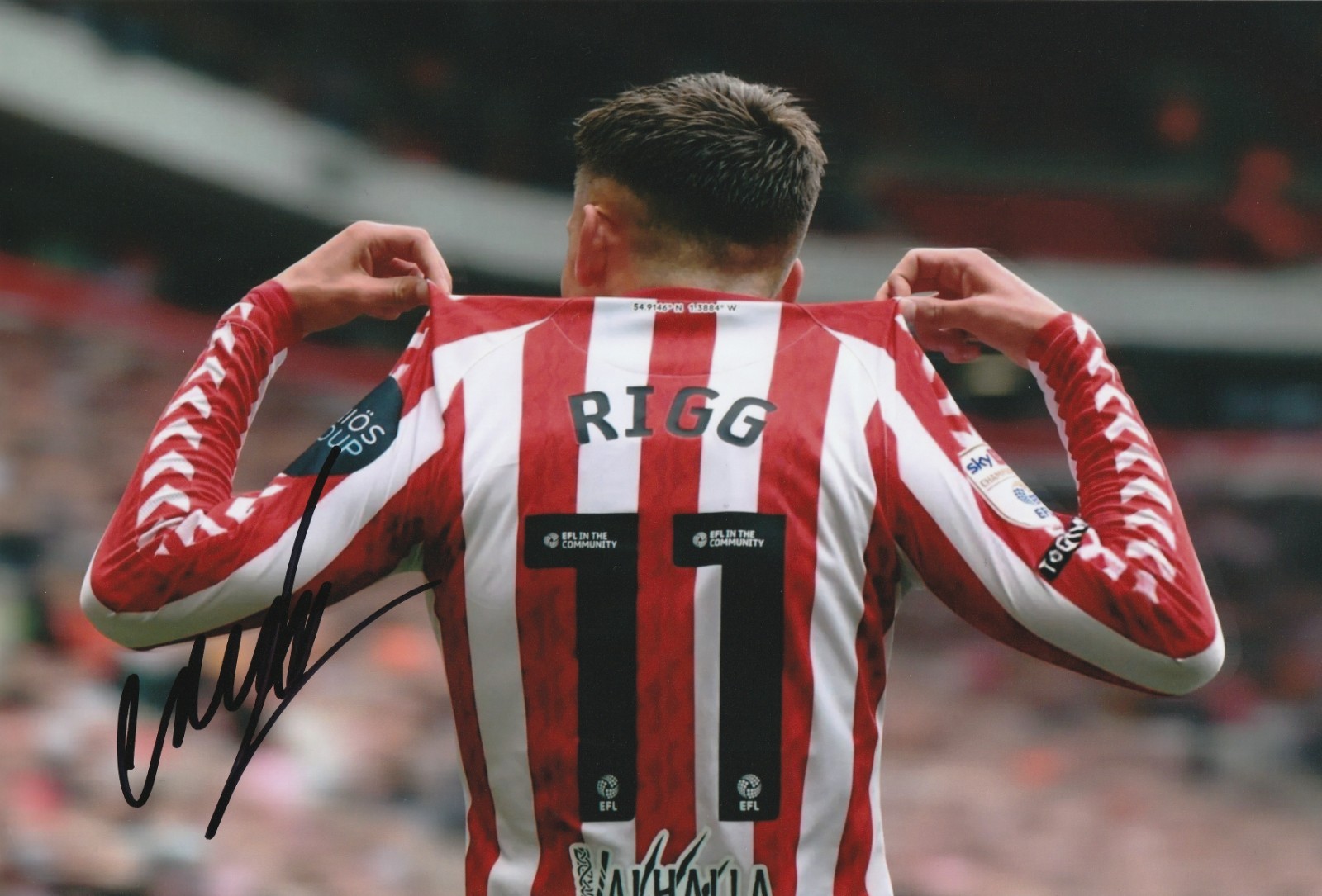Signed CHRIS RIGG Sunderland AFC 12
