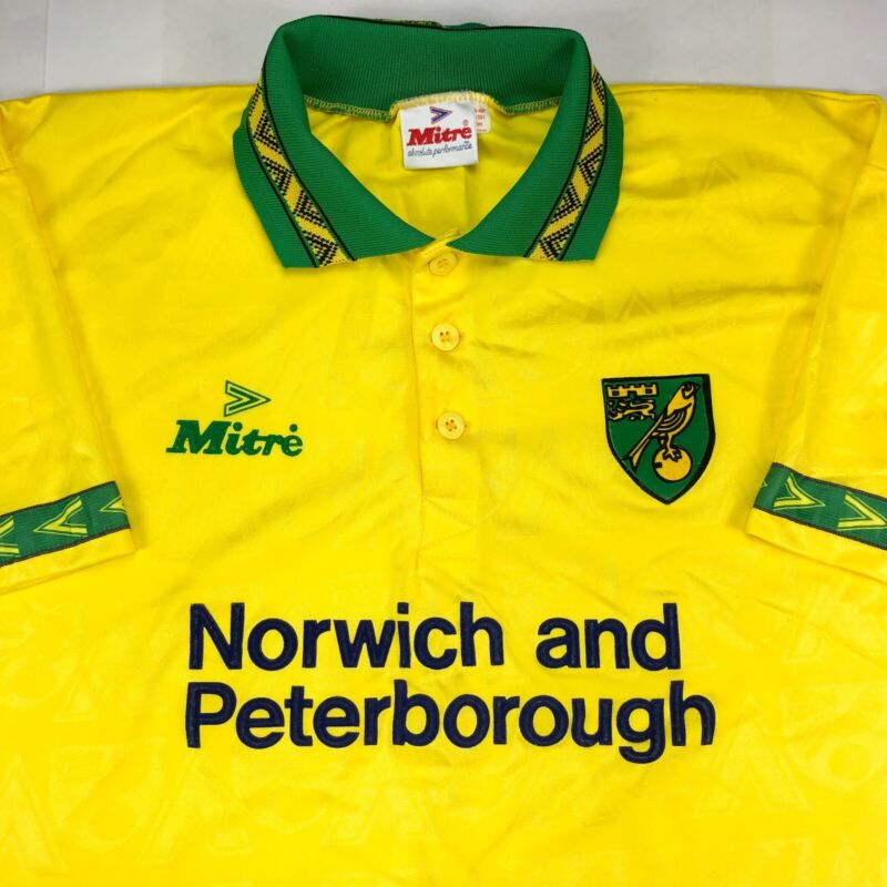 Norwich City 1994 1996 Home Shirt ULTRA RARE Original EXCELLENT Condition (M) for sale on Ebay