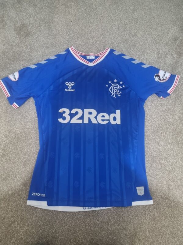 Jermain Defoe Matchworn Signed Rangers Shirt 2019/20 for sale on Ebay