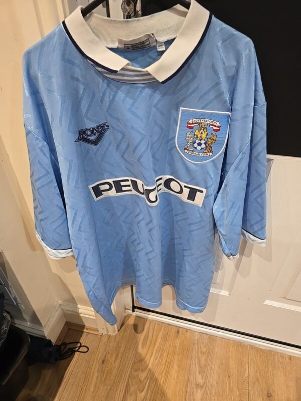 Retro Coventry city shirt 94 -96 Home 48-50