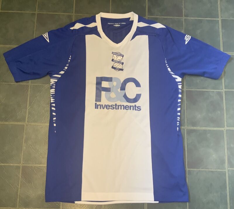 Birmingham FC 2007-08 MINT Home Football Shirt Jersey Soccer Umbro Mens Size M for sale on Ebay