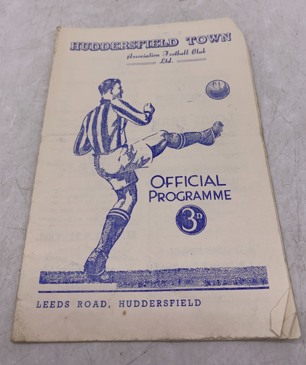 FOOTBALL PROGRAMME Huddersfield Town v Wolves 1st Division 29th September 1951 for sale on Ebay