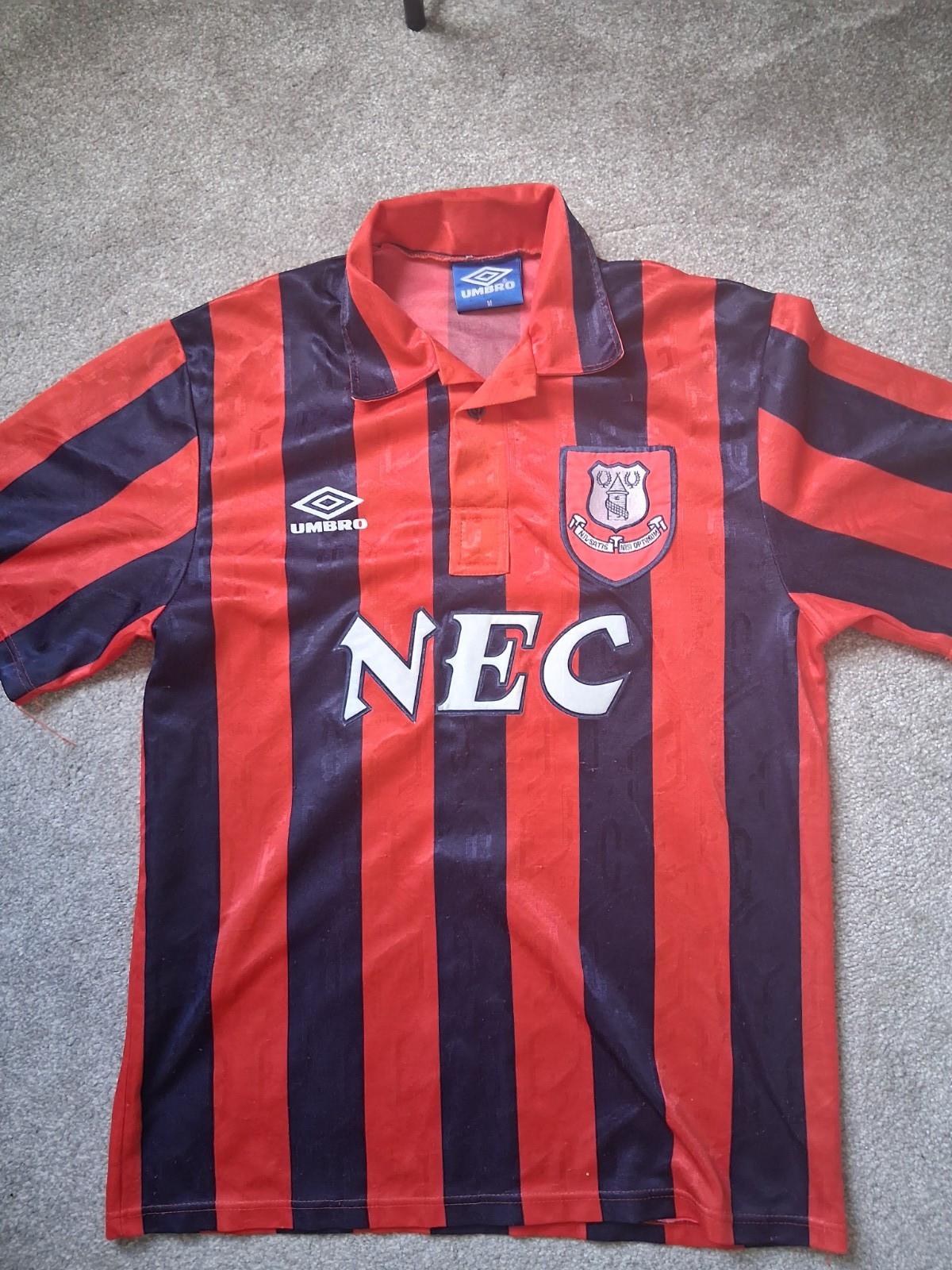 Original Authentic Umbro Everton Early 90's Away Shirt Mens Medium for sale on Ebay