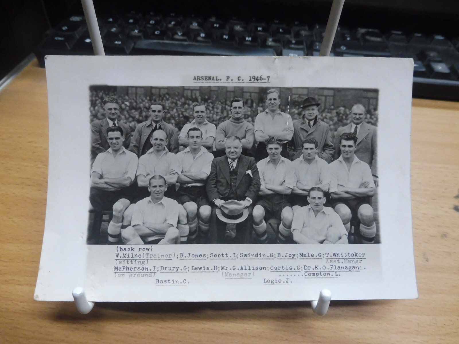 Arsenal F.C. 1946-7 Photograph by A.W.Wilkes & Son for sale on Ebay