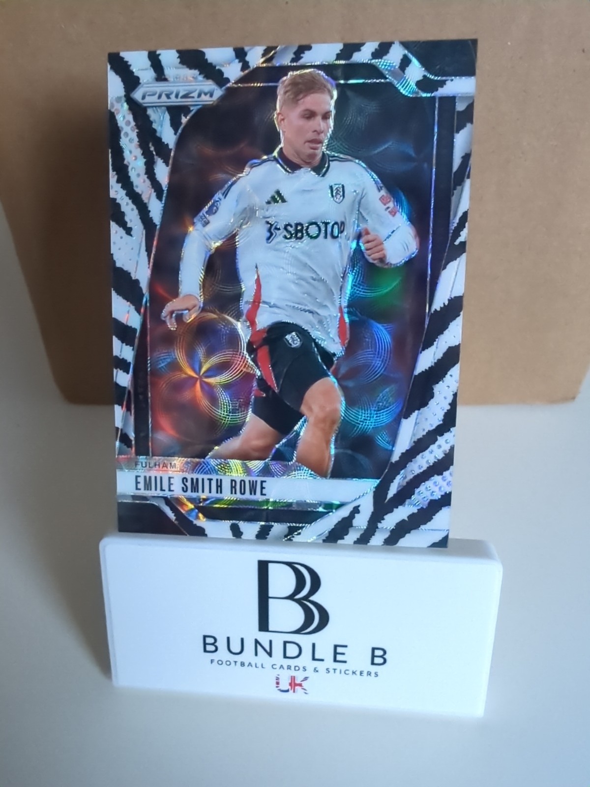 Emile Smith Rowe Fulham 5/15 Panini Prizm 24-25 Zebra SSP (Colour match) for sale on Ebay