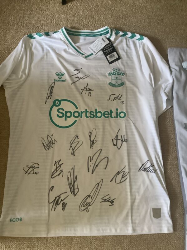 Signed Southampton FC Football Shirt 23/24 for sale on Ebay