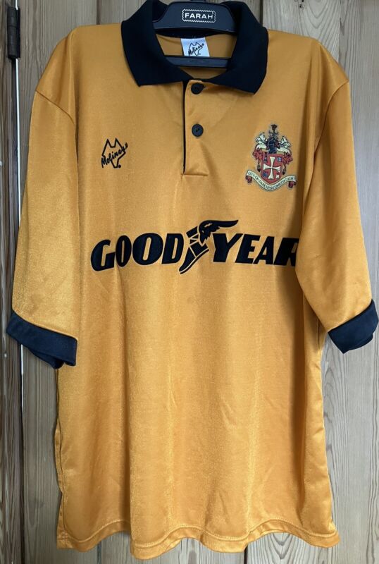 wolves football shirt Goodyear for sale on Ebay