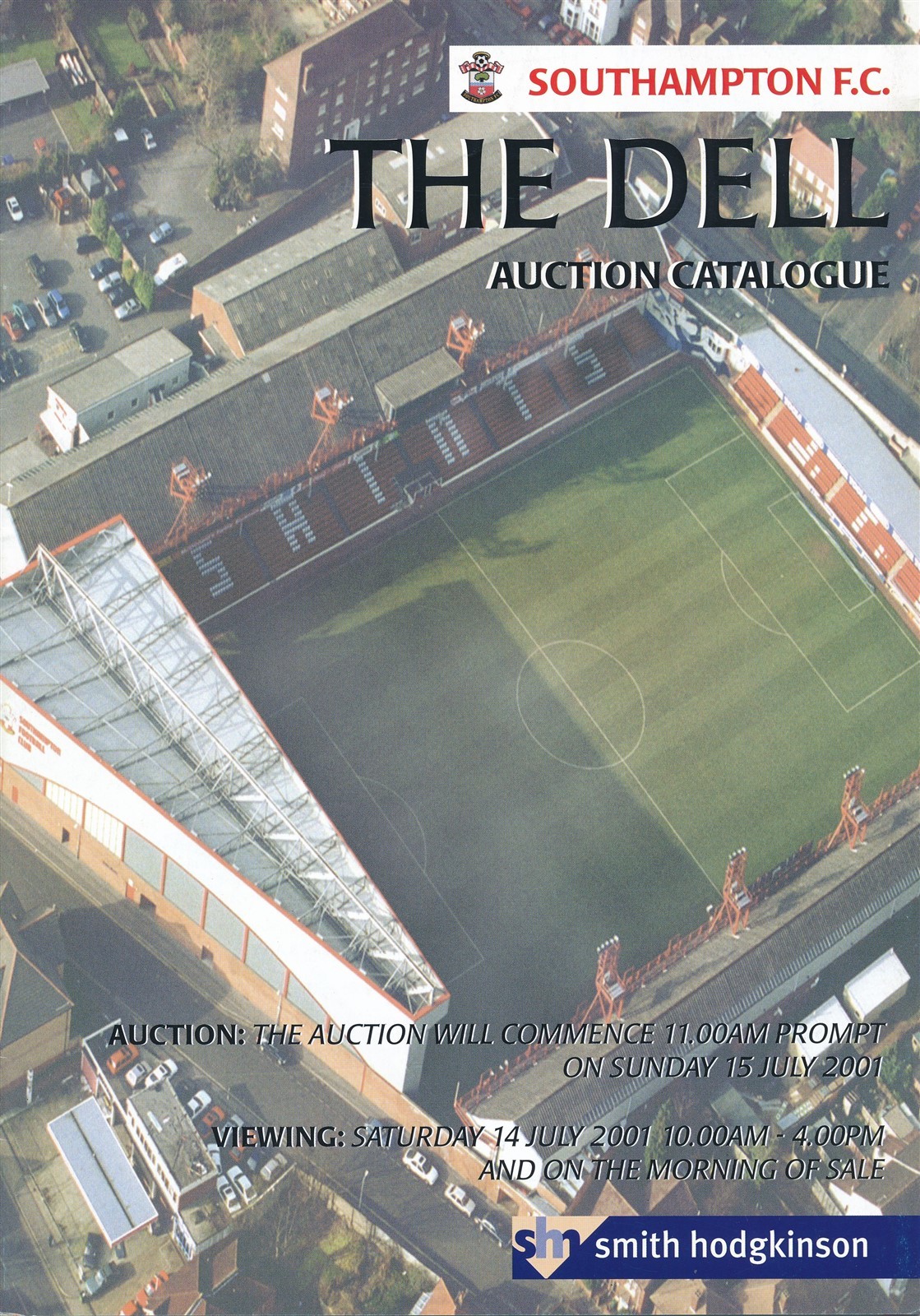 SOUTHAMPTON - Auction catalogue of fixtures and fittings from the Dell 2001 for sale on Ebay
