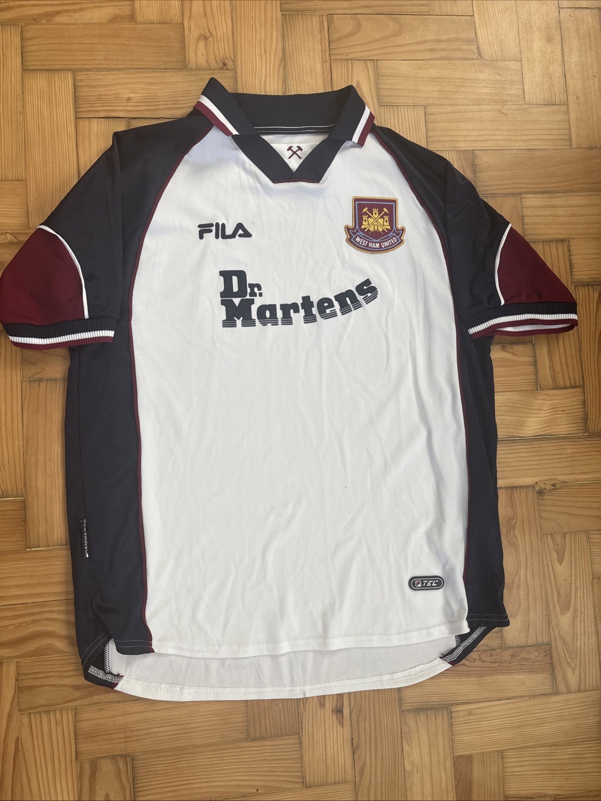 West Ham United Away Shirt 1999-2001 Dr.Martens Size XL for sale on Ebay
