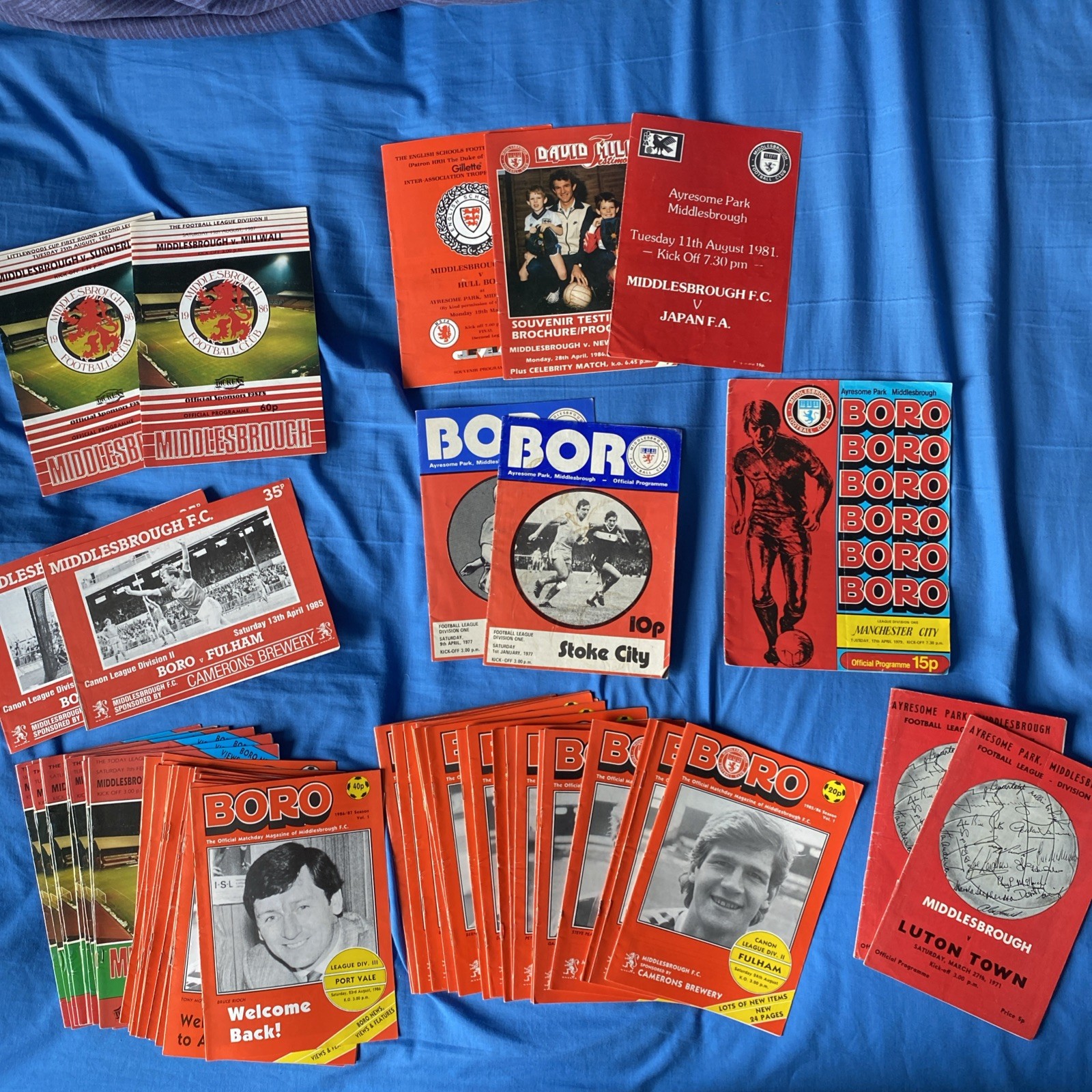Middlesbrough FC Programme Bundle 62 Total Various Years Inc 70’s 80’s for sale on Ebay