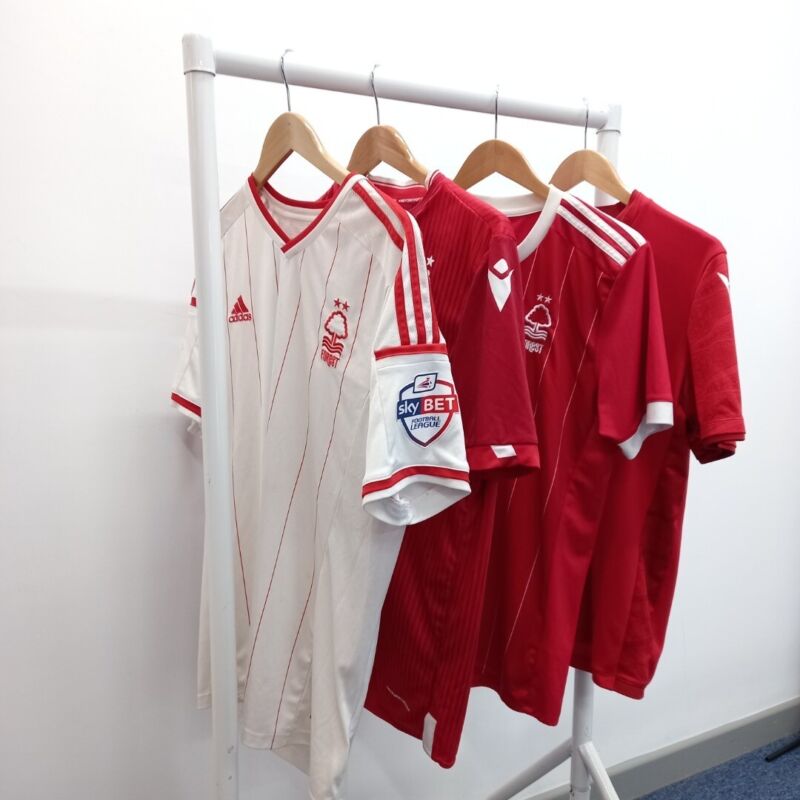 Nottingham Forest Football Shirt Bundle Size M-L Men's x4 RMF03-SM for sale on Ebay