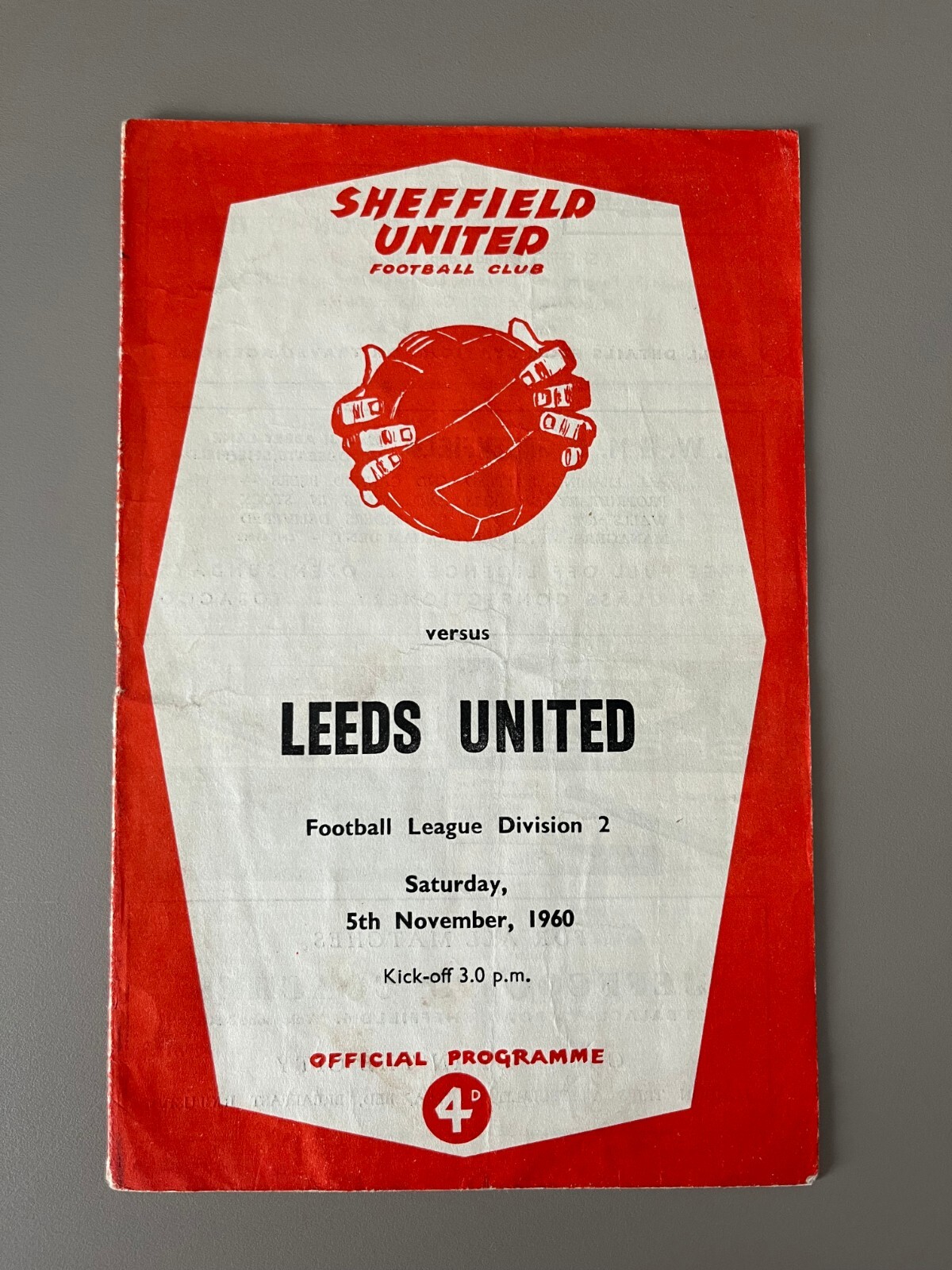 1960-61 Sheffield United vs Leeds United for sale on Ebay