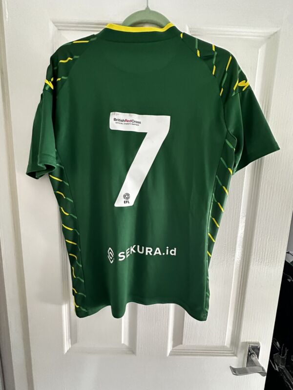 Matchworn Player Issue Borja Sainz Norwich Away Football Shirt Size Medium for sale on Ebay