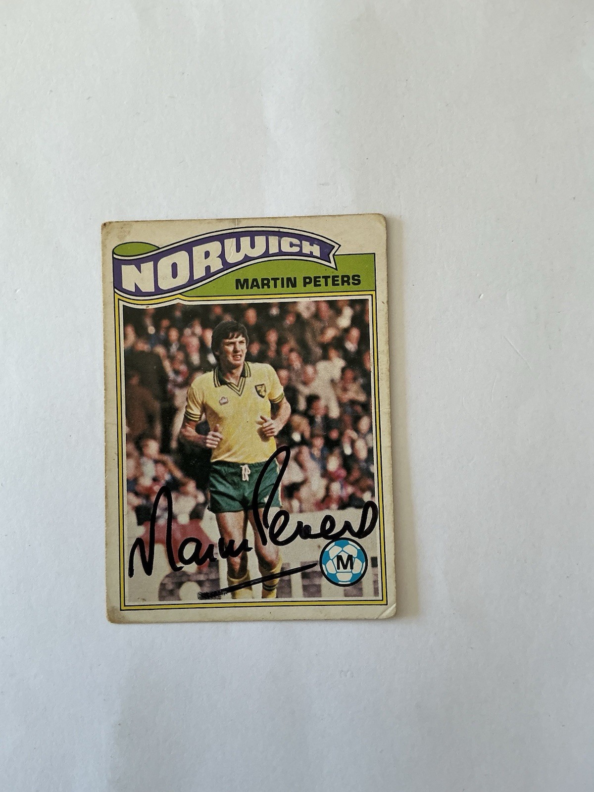 MARTIN PETERS  Norwich City  Signed Topps Card. for sale on Ebay